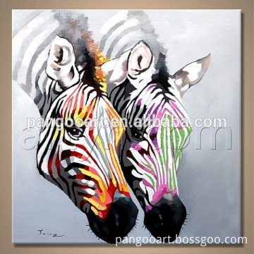 Abstract Africa animal Oil painting zebra , handmade horse canvas painting , home wall Decoration paitning